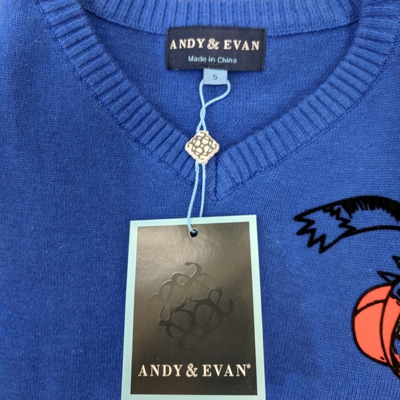 SOLD 🚨SOLD 🚨 SOLD Andy & Evan Blue Monster Sweater - Picture 2 of 6